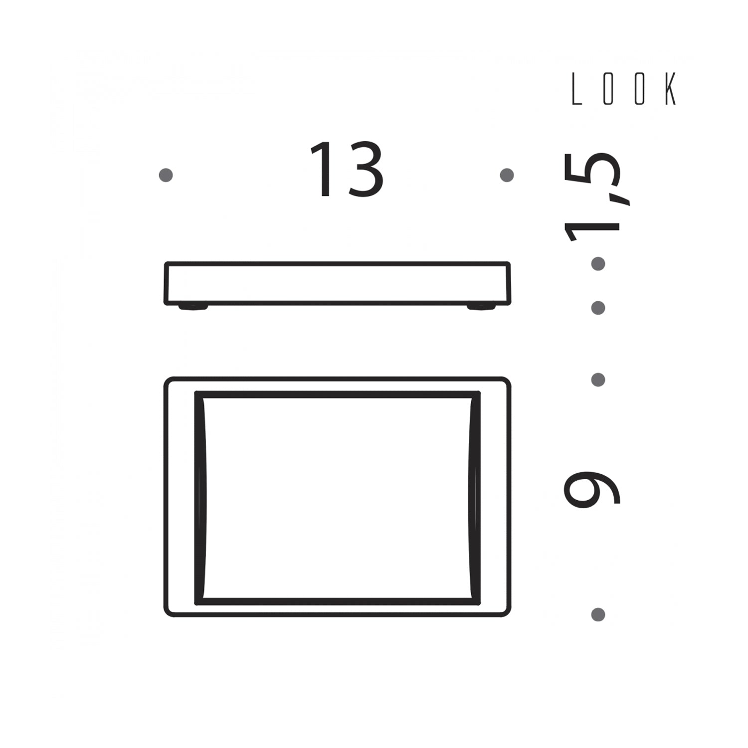 Porta sapone d'appoggio in ottone cromato collezione Look di Colombo Design