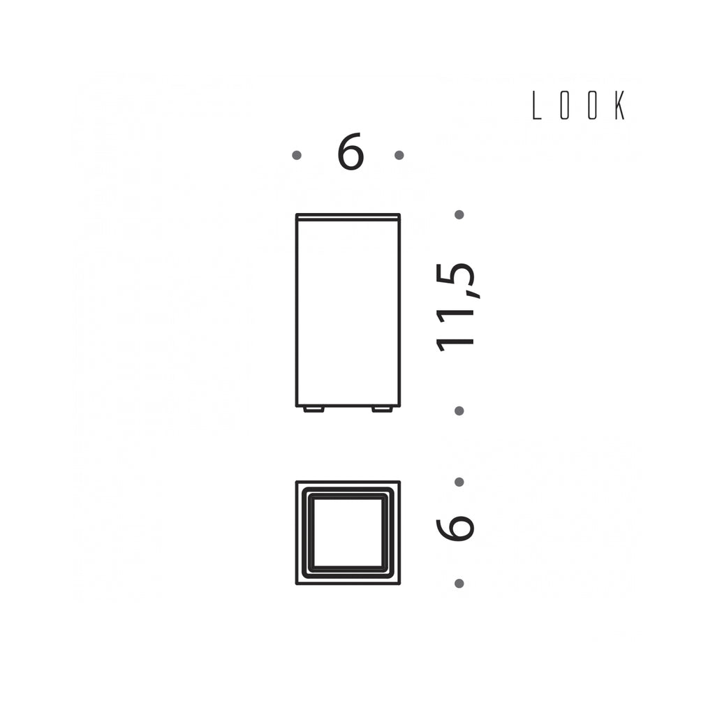 Porta bicchiere d'appoggio in ottone cromato collezione Look di Colombo Design