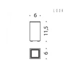 Porta bicchiere d'appoggio in ottone cromato collezione Look di Colombo Design