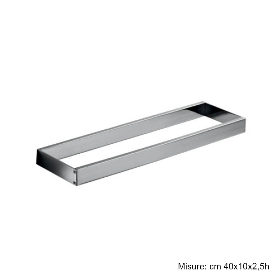 Porta asciugamani o porta accessori 400 mm in ottone cromato Skuara di Lineabeta