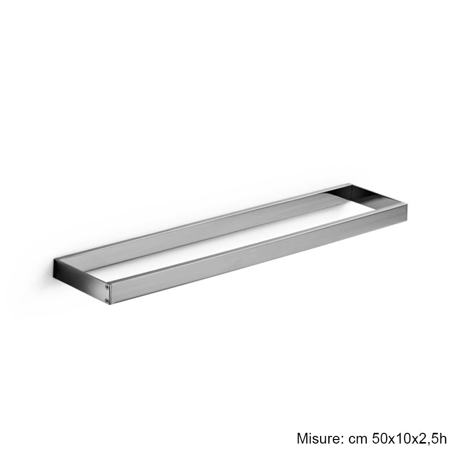 Porta asciugamani o porta accessori 500 mm in ottone cromato Skuara di Lineabeta