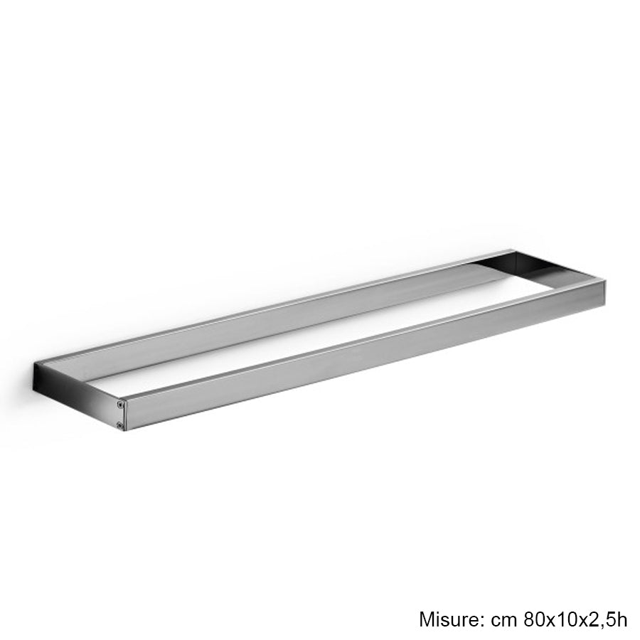 Porta asciugamani o porta accessori 800 mm in ottone cromato Skuara di Lineabeta