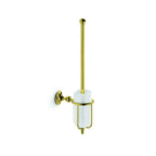 Supporto per portascopino wc con scopino Venessia by Lineabeta in ottone oro