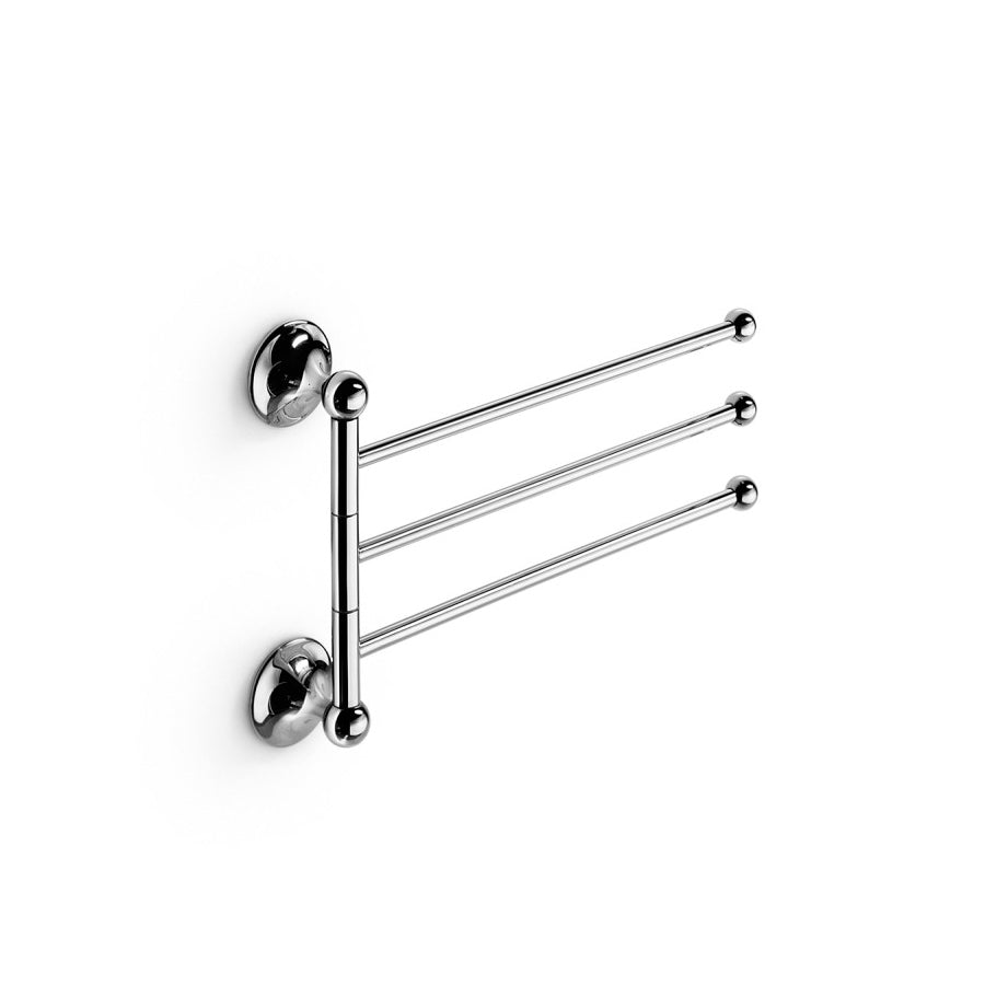 Porta Asciugamani triplo snodato Venessia di Lineabeta in ottone cromo