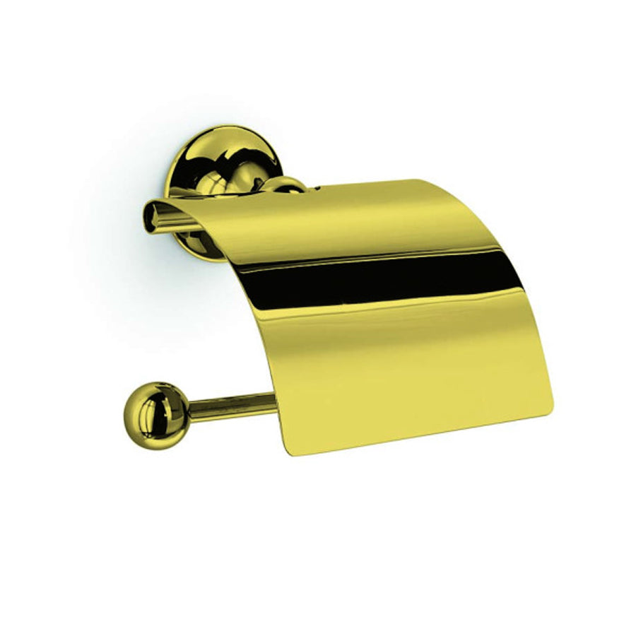 Portarotolo coperto Lineabeta modello Venessia in Ottone Oro
