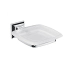 Porta sapone in ottone cromato e vetro collezione Portofino di Colombo Design