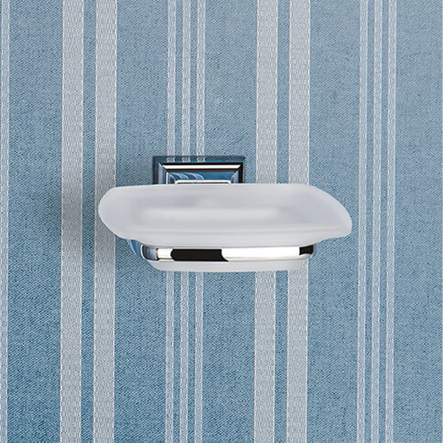 Porta sapone in ottone cromato e vetro collezione Portofino di Colombo Design