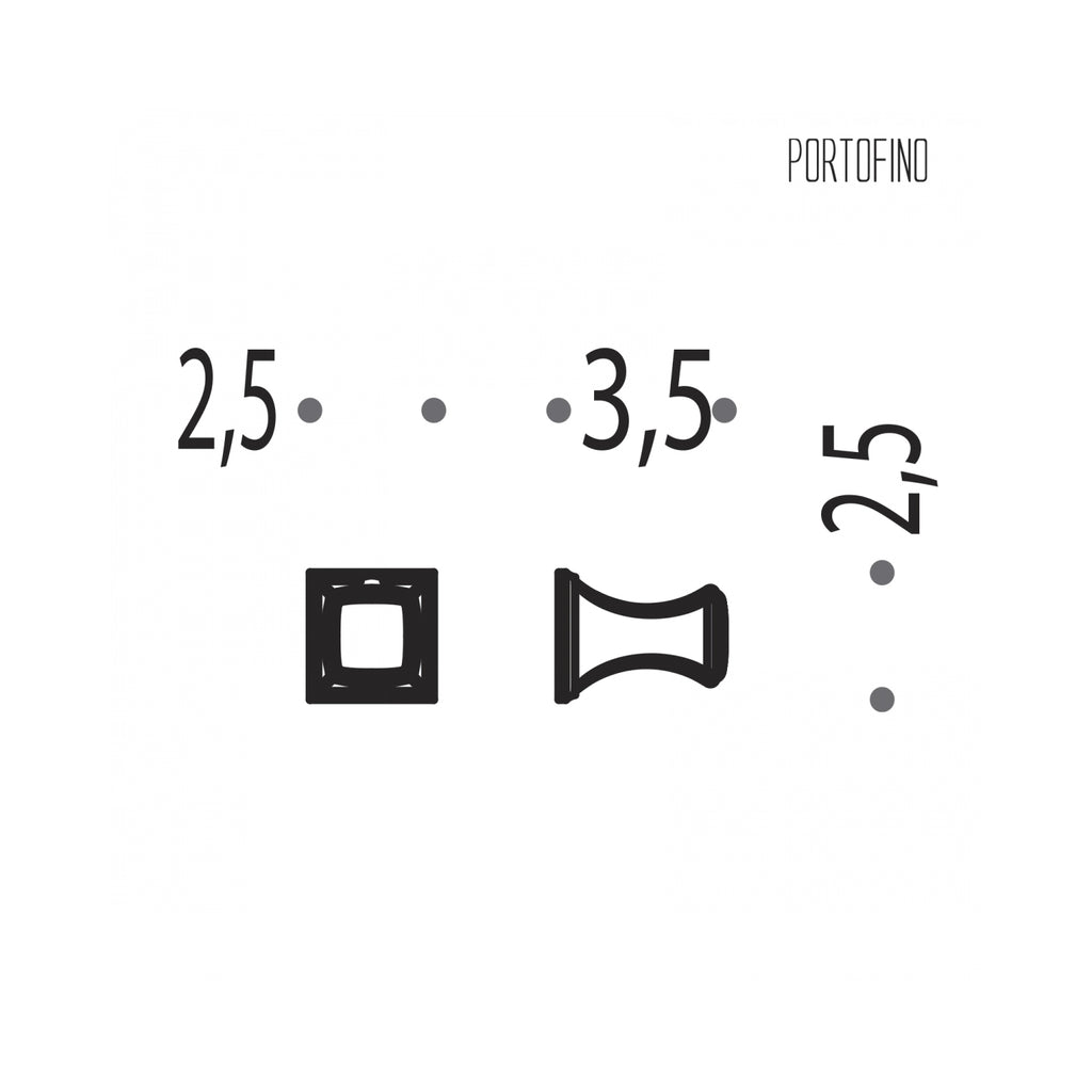 Appenditutto piccolo in ottone cromato collezione Portofino di Colombo Design