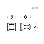 Appenditutto in ottone cromato collezione Portofino di Colombo Design