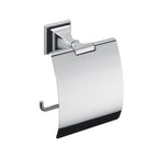 Porta rotolo coperto in ottone cromato collezione Portofino di Colombo Design