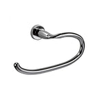 Portasalviette ad Anello in ottone cromato Colombo Design collezione Basic Con fissaggio a tassello e ad incollo con kit opzionale