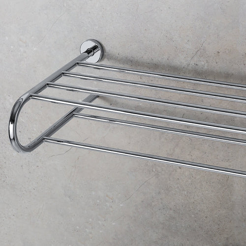 Rack porta salviette in ottone cromato Colombo Design collezione Basic Con fissaggio a tassello