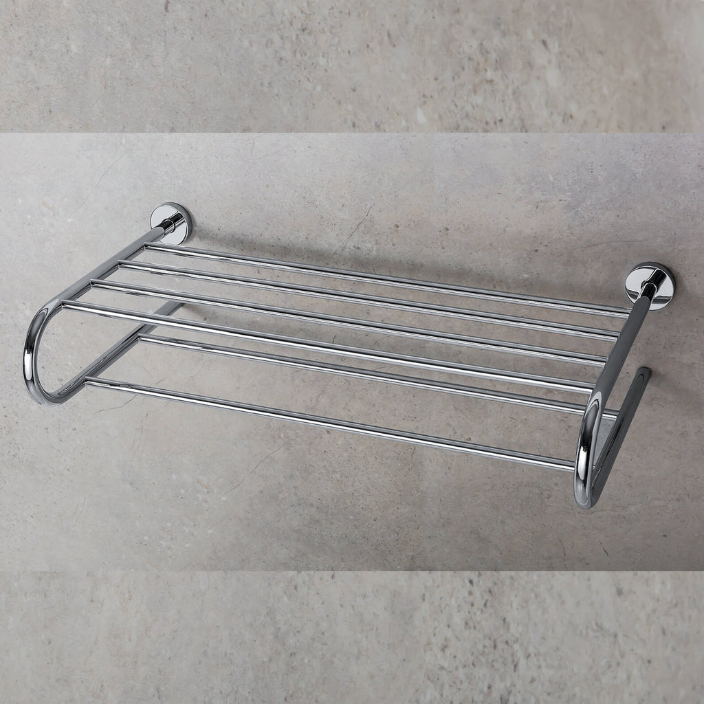 Rack porta salviette in ottone cromato Colombo Design collezione Basic Con fissaggio a tassello