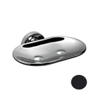 Porta sapone inamovibile in ottone nero Colombo Design collezione Basic Con fissaggio a tassello