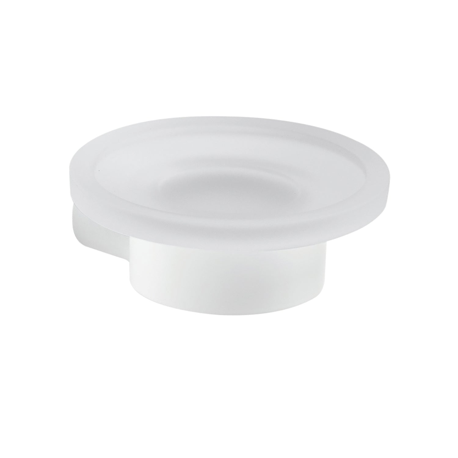 Portasapone a muro in Ottone e Cromall di Gedy serie Pirenei - Bianco Matt