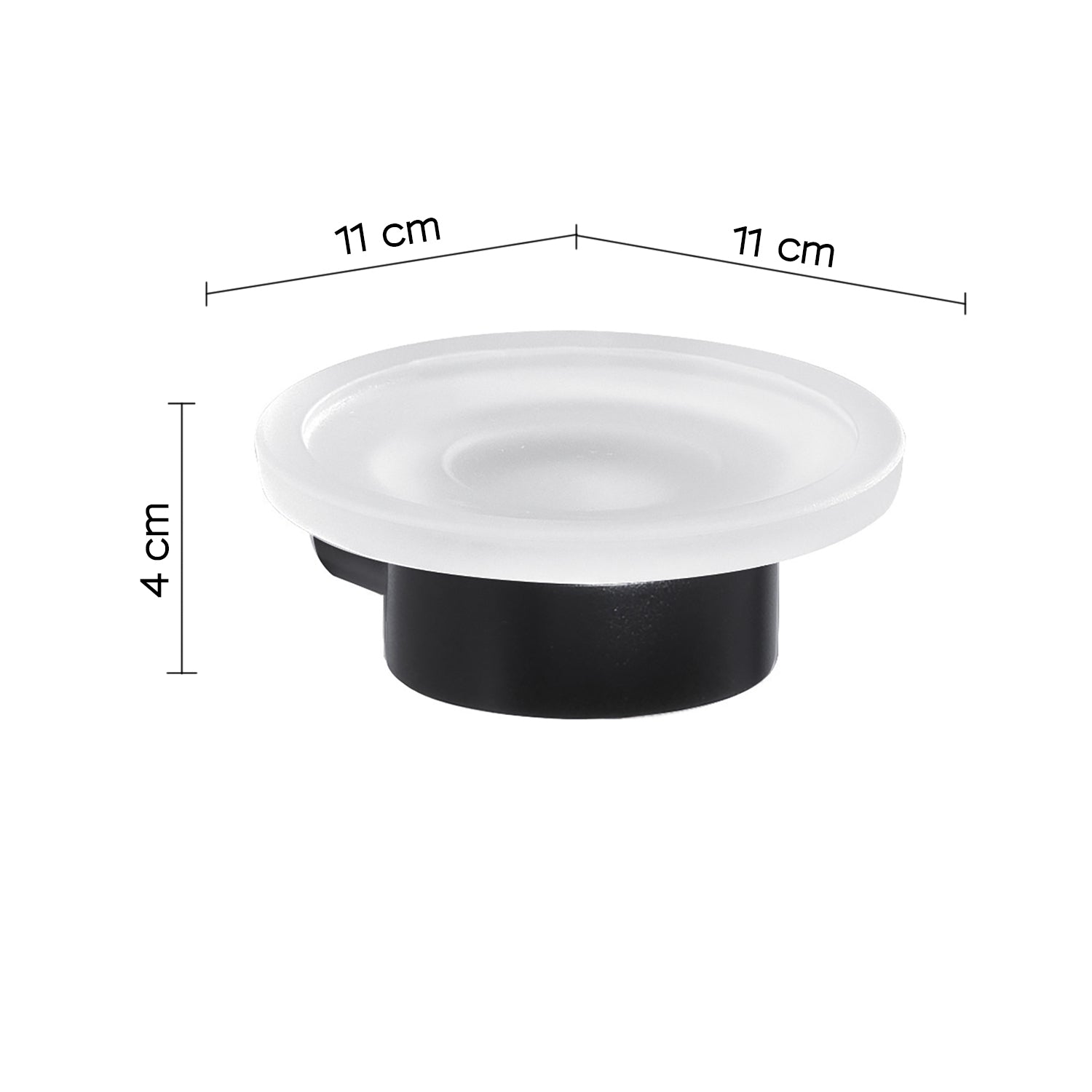 Portasapone a muro in Ottone e Cromall di Gedy serie Pirenei - Nero Matt