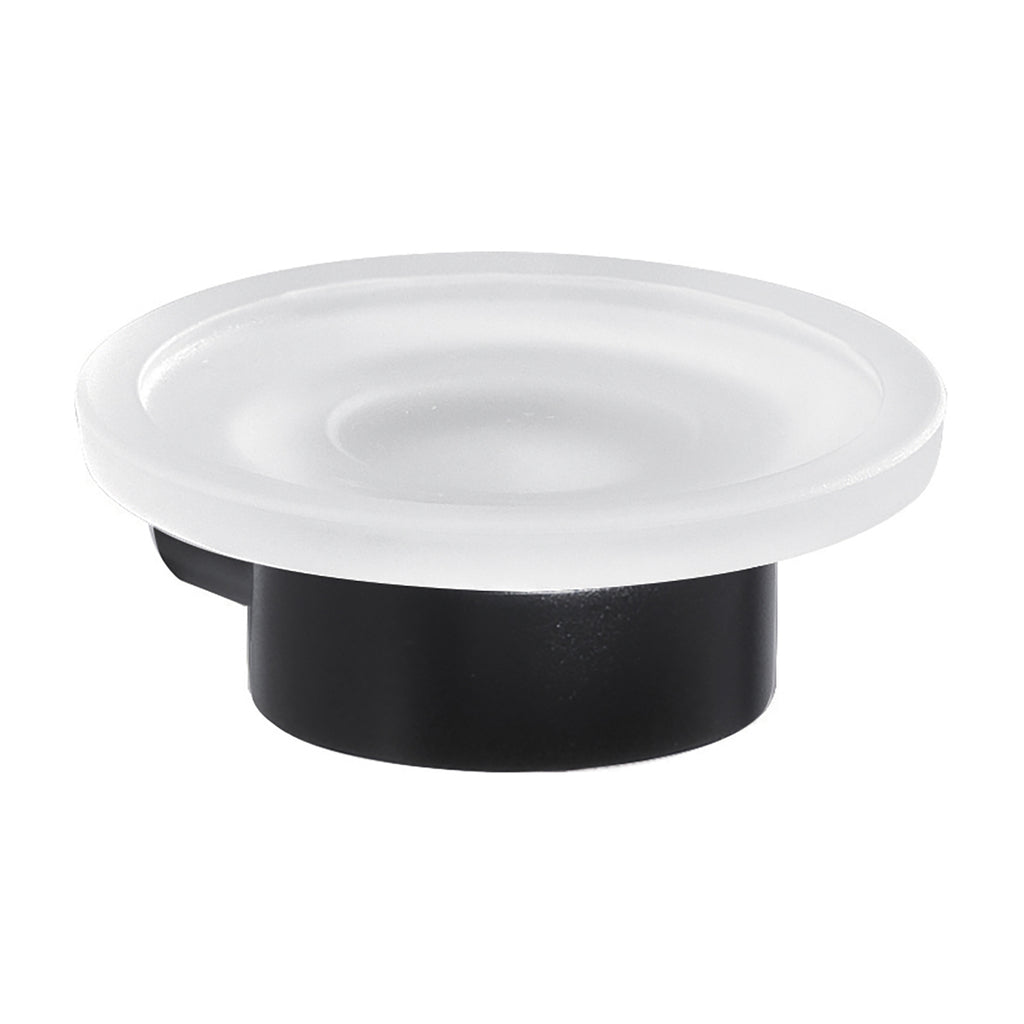 Portasapone a muro in Ottone e Cromall di Gedy serie Pirenei - Nero Matt