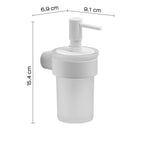 Dosasapone a muro con erogatore di Gedy serie Pirenei - Bianco Matt