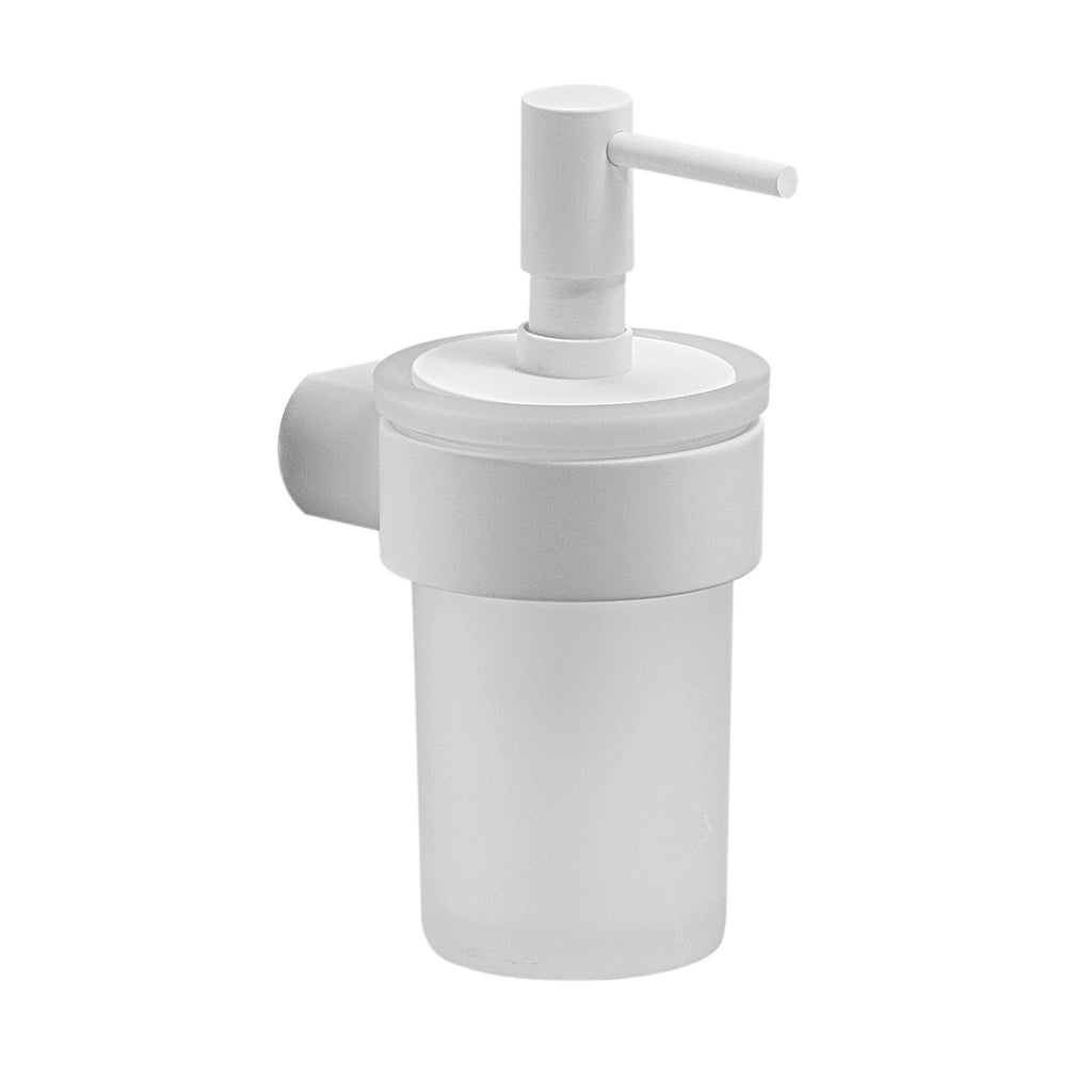 Dosasapone a muro con erogatore di Gedy serie Pirenei - Bianco Matt