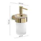 Dosasapone a muro con erogatore di Gedy serie Pirenei - Oro