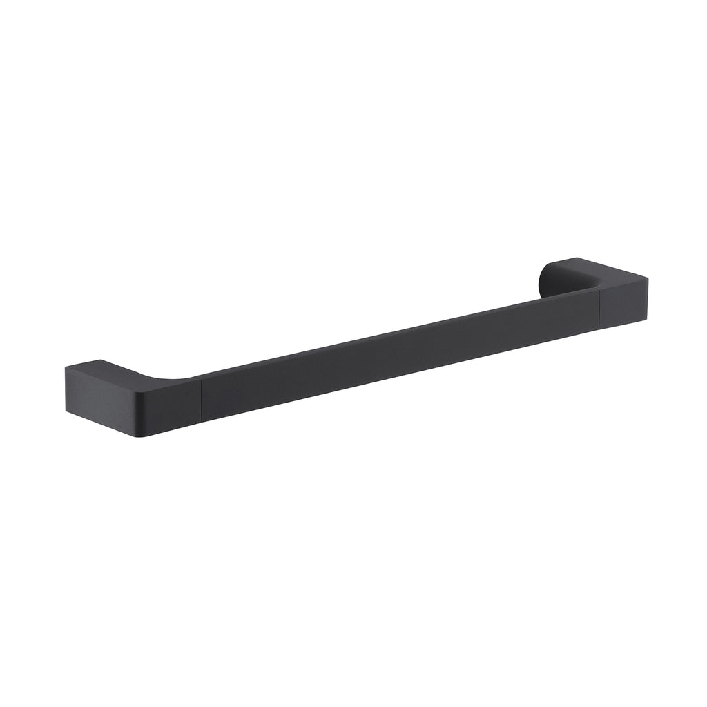 Porta asciugamani a muro Gedy serie Pirenei 35 cm - Nero Matt