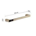 Portasalviette a muro di Gedy serie Pirenei 45 cm - Oro