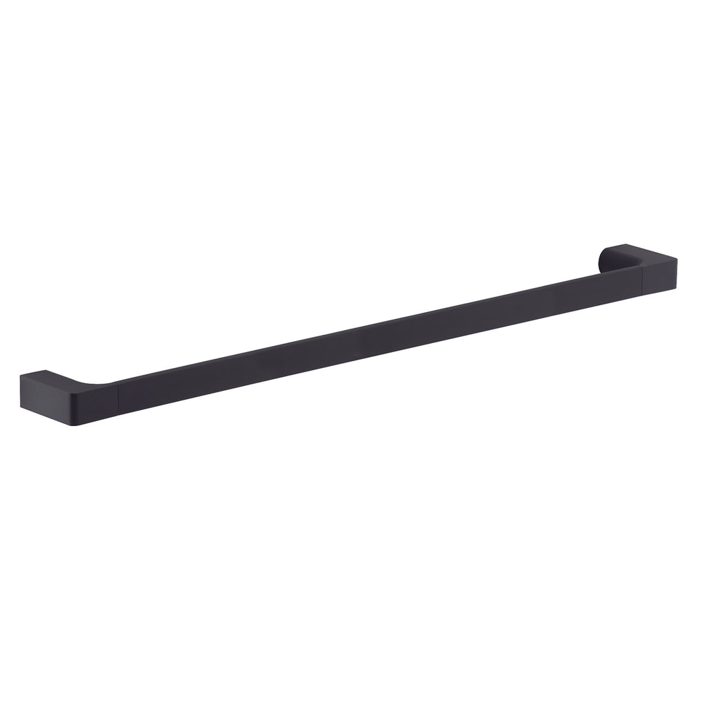 Portasalviette a muro di Gedy serie Pirenei 80 cm - Nero Matt