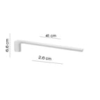 Portasalviette a muro fisso a 1 braccio Gedy serie Pirenei - Bianco Matt