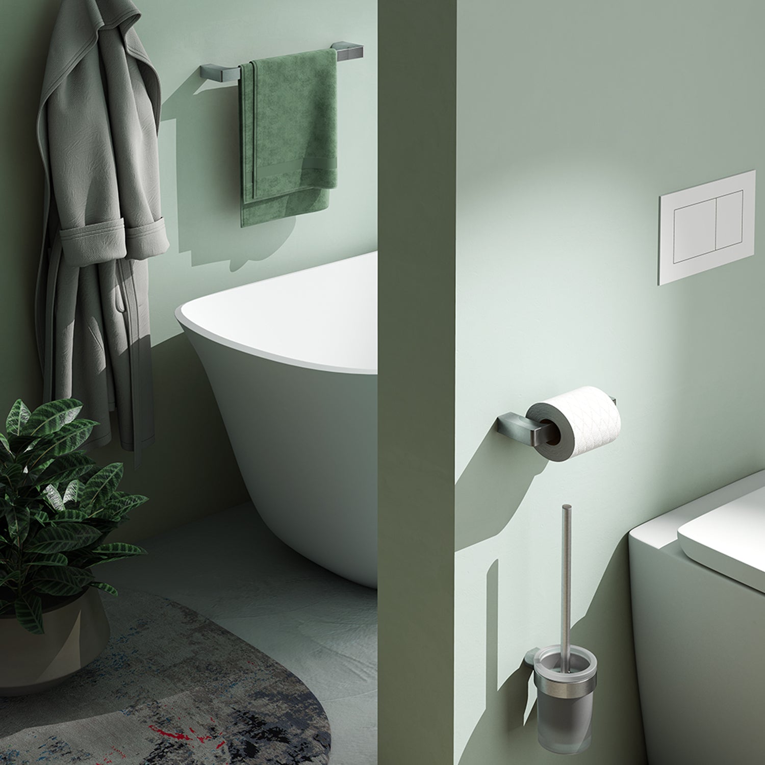 Portasalviette a snodo Gedy serie Pirenei - Spazzolato