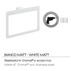 Portasalviette ad anello Gedy serie Pirenei - Bianco Matt