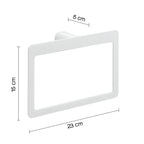 Portasalviette ad anello Gedy serie Pirenei - Bianco Matt