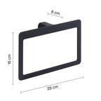 Portasalviette ad anello Gedy serie Pirenei - Nero Matt