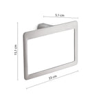 Portasalviette ad anello Gedy serie Pirenei - Spazzolato