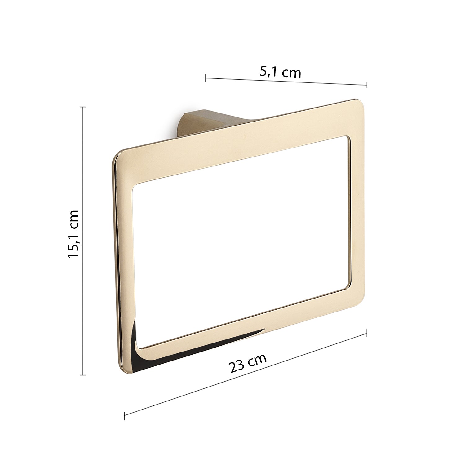 Portasalviette ad anello Gedy serie Pirenei - Oro