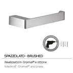 Portarotolo a muro Gedy serie Pirenei - Spazzolato