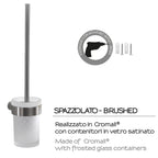 Scopino da muro con ciuffo in setole Gedy serie Pirenei - Spazzolato