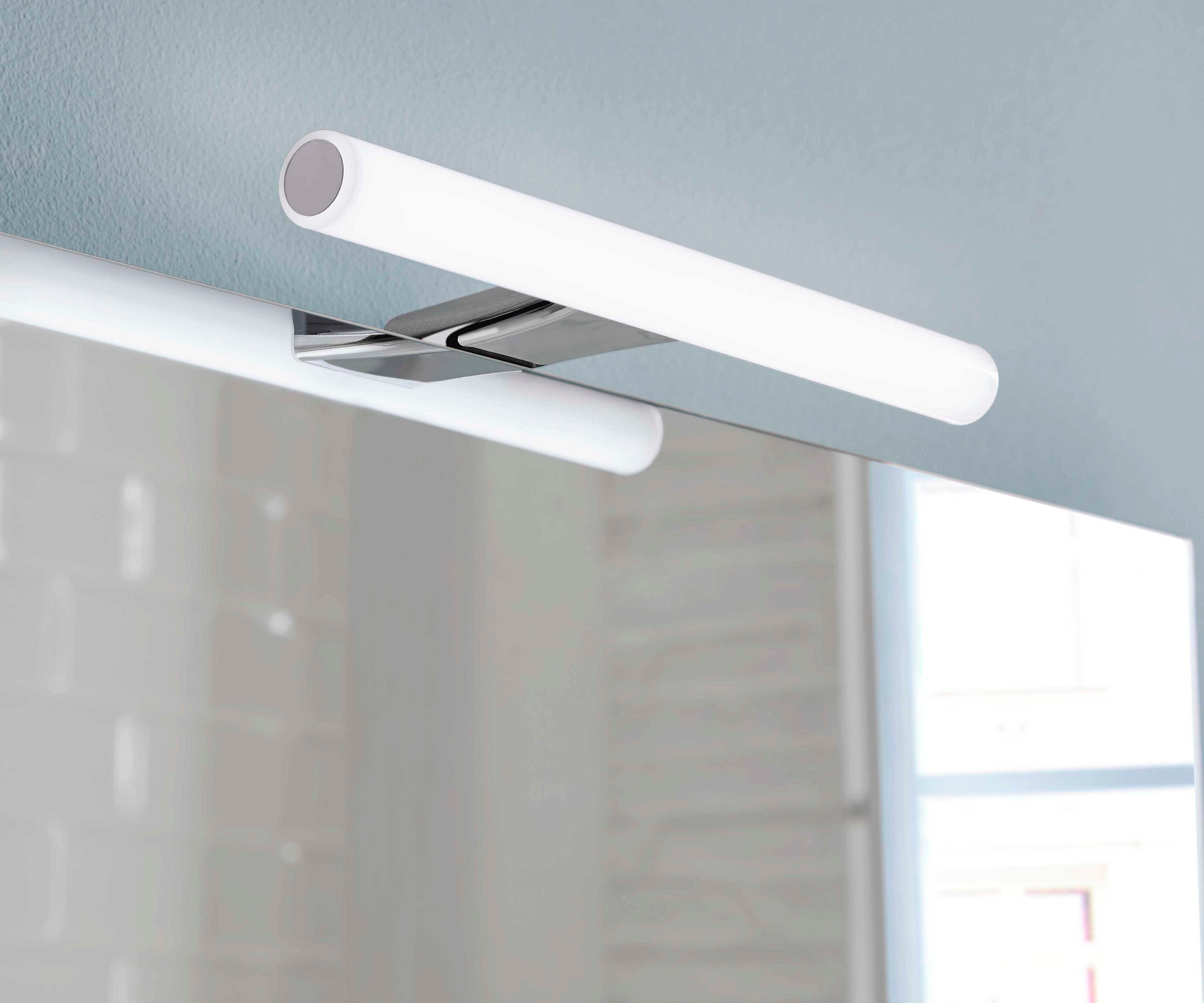 Lampada a Led da 30 cm con telaio di fissaggio modello Kos di Gedy - Cromato