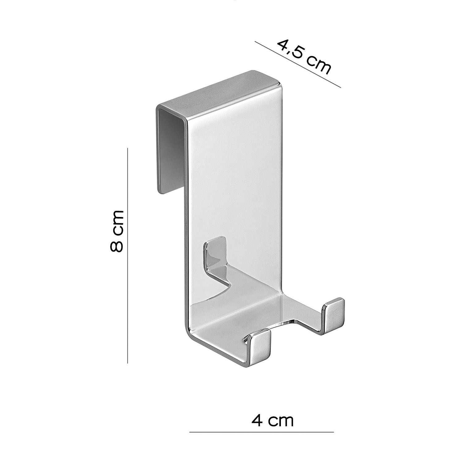 Porta tergivetro Gedy Egadi in acciaio inox - Cromato
