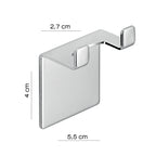 Porta tergivetro con biadesivo Gedy Egadi in Acciaio Inox - Cromato