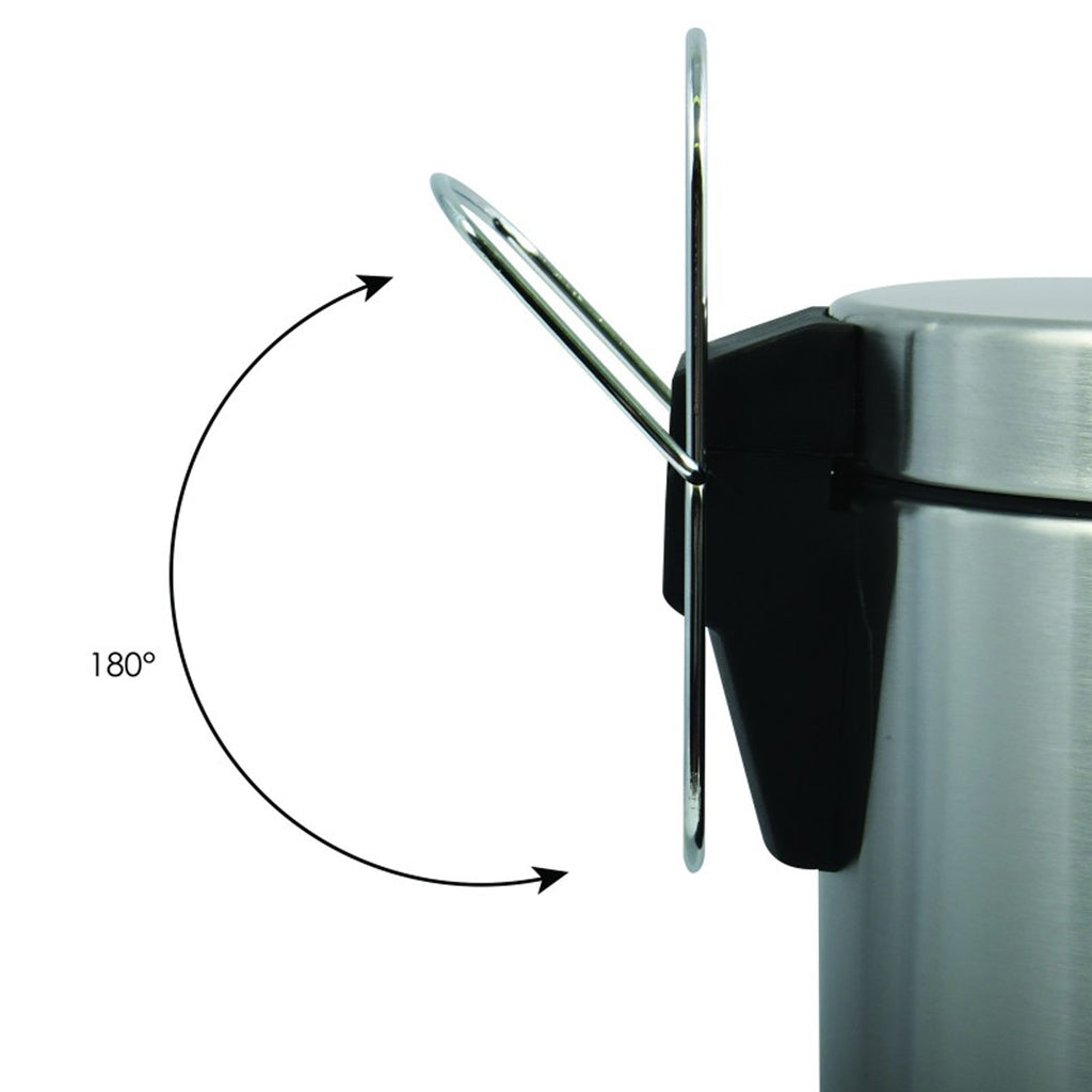 Pattumiera a pedale in Acciaio Inox 12L - Satinato