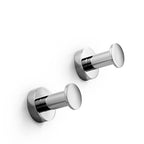 Coppia di appendini per il bagno Lineabeta collezione Baketo in ottone cromato