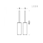 Porta scopino d'appoggio in abs collezione Look  di Colombo Design