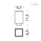 Bicchiere in vetro acidato collezione Look di Colombo Design