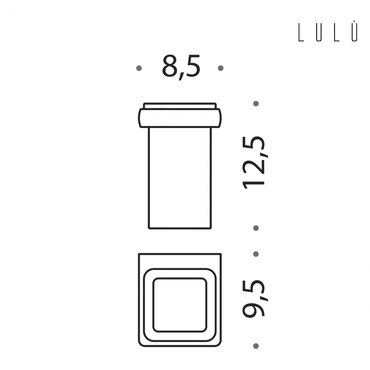 Porta bicchiere in ottone collezione LulÃ¹ di Colombo Design