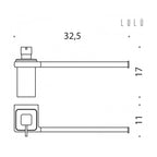 Spandisapone con porta salvietta per bidet in ottone LulÃ¹ di Colombo Design