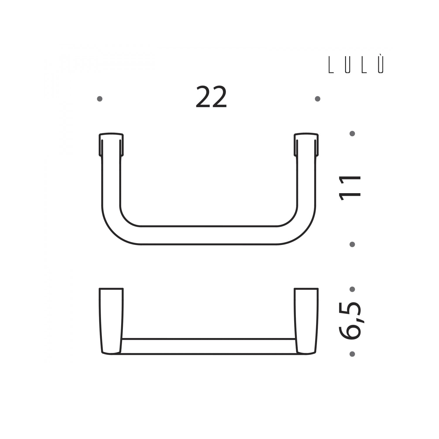 Porta salvietta ad anello in ottone collezione LulÃ¹ di Colombo Design