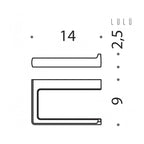 Porta rotolo in ottone collezione LulÃ¹ di Colombo Design