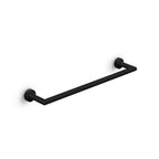 Porta asciugamani a muro di Lineabeta collezione Baketo in ottone verniciato Nero cm 50