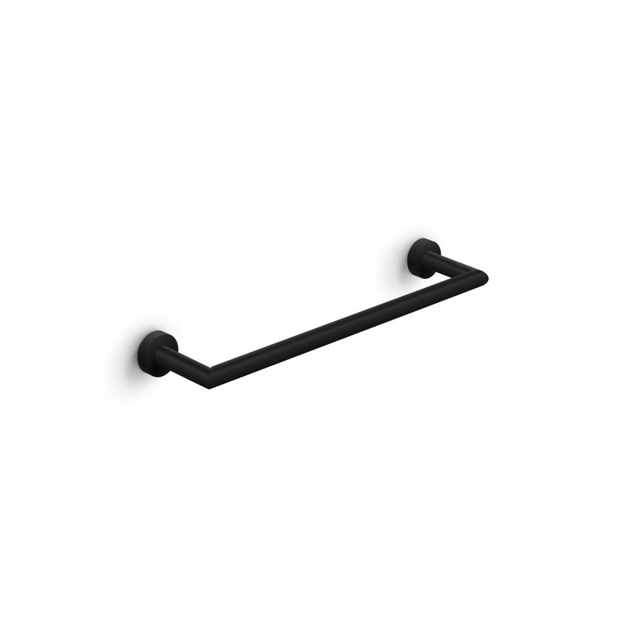 Porta asciugamani a muro di Lineabeta collezione Baketo in ottone verniciato Nero cm 30