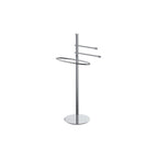 Piantana con 3 portasalviette in ottone cromato Isole di Colombo Design